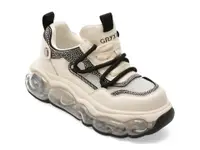 Pantofi sport GRYXX alb-negru, 5372, din material textil si piele naturala