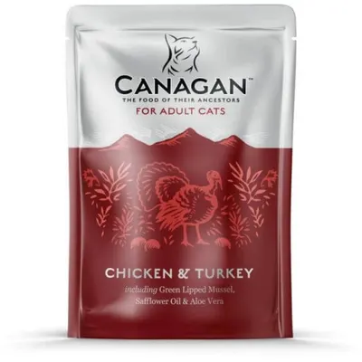 Hrana umeda pentru pisici Canagan Adult cu pui si curcan 85 g