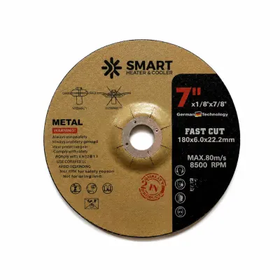 Disc Taiere Inox si Metal T27, 180mm x 6.0mm x 22.23mm – disc concav