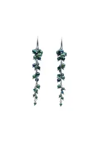 Cercei ciorchine foarte lungi - - Verde