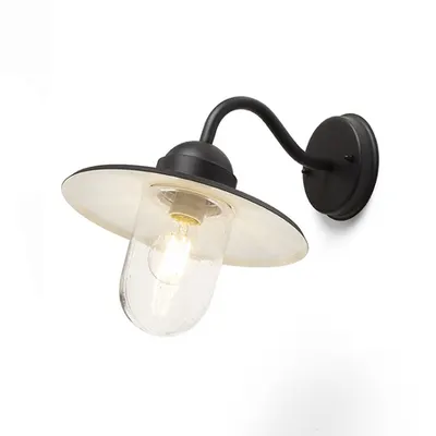 BEACON Corp de iluminat aplica negru textured sticla 230V E27 60W IP44