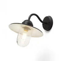 BEACON Corp de iluminat aplica negru textured sticla 230V E27 60W IP44