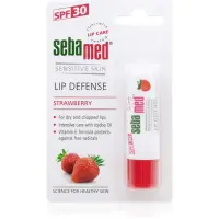 Sebamed Sensitive Skin Lip Defense balsam protector de buze SPF 30 Strawberry 4.7 g