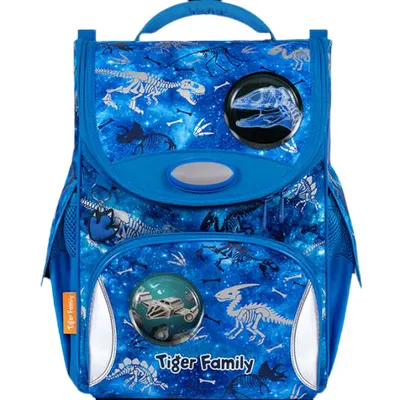 Ghiozdan neechipat nature quest, 35x31x19 cm, Dino and beyond, Go green, Tiger Family