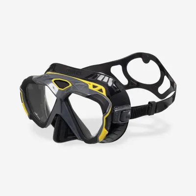 Mască scufundări Mares X-Wire Negru-Galben