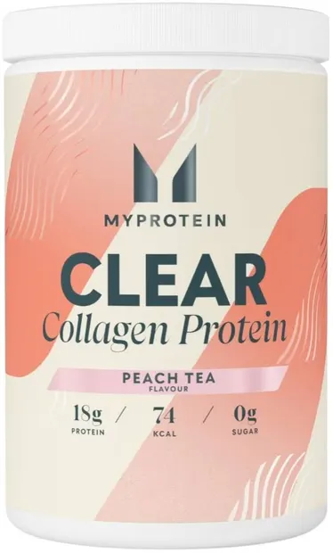 Clear Collagen Protein, piersică, 630 g, Myprotein
