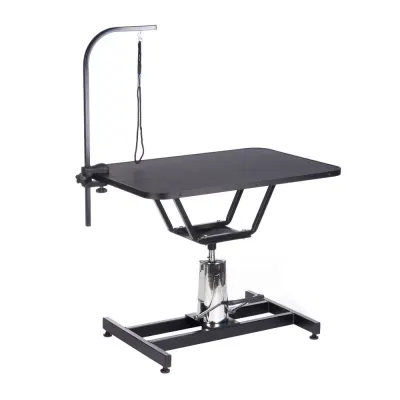 Masa de toaletare hidraulica, L, o lesa, inaltime reglabila, maxim 40 kg, lungime 110 cm
