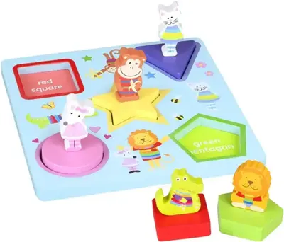 Puzzle din lemn Orange Tree Toys - Animale
