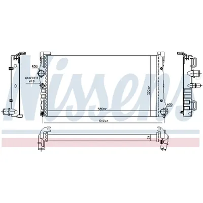 Radiator, racire motor NISSENS 68806