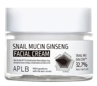 APLB Cremă de față Snail Mucin Ginseng, 55 ml