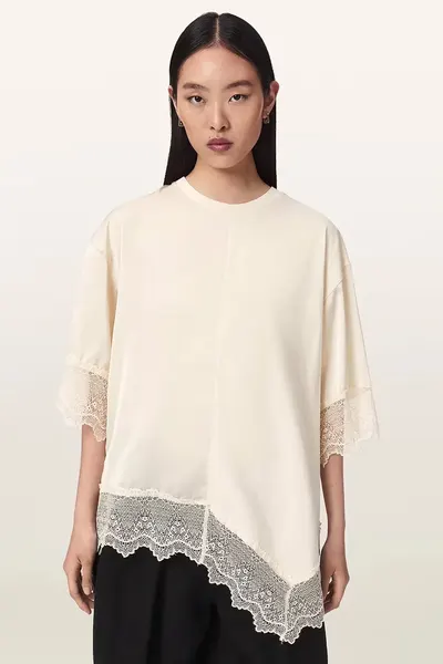 AllSaints bluză pentru femei din bumbac LENNY