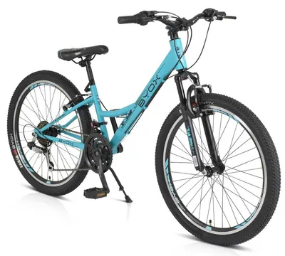 Bicicletă cu angrenaje Byox - Princess, turcoaz, 24''