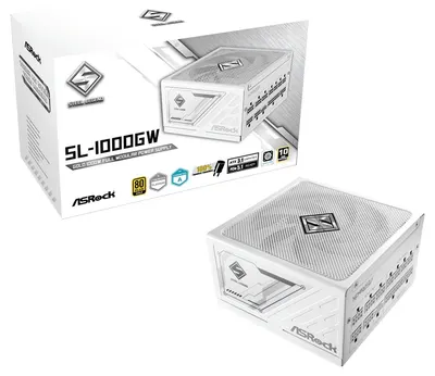Alimentare Asrock - Steel Legend – SL-1000GW, 1000W, alb