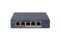 Switch PoE Hikvision DS-3E1105P-EI/M(V2), 4 × 10/100 Mbps PoE port,1 × 10/100 Mbps RJ45 port, Total PoE Power Budget 45W, Suppor