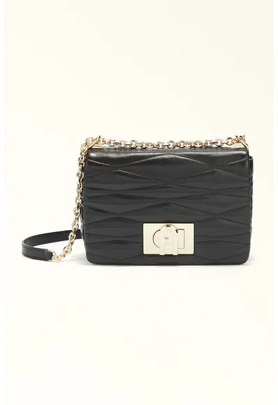 Geanta crossbody din piele 1927 - Negru