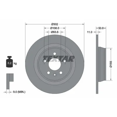 Disc frana TEXTAR 92159303