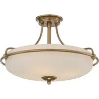 Plafoniera Griffin 4 Light Semi-Flush Light – Weathered Brass