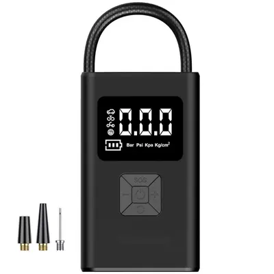Compresor aer portabil reincarcabil 3 in 1, 150 PSI, 20 L/min, 2 x 2000 mAh