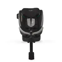 Scaun auto iSize Coccolle Mago Jet Black 40-150 cm, isofix, picior de fixare, rotire 360 grade, tetiera reglabila