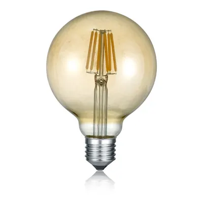 Bec LED/cu filament E27, cu lumină albă caldă 6 W Globe – Trio
