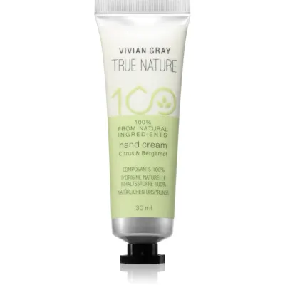 Vivian Gray True Nature Citrus & Bergamot crema de maini hidratanta 30 ml