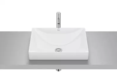Lavoar Roca Ona A32768K000, montare in blat, 50 x 38 cm, FineCeramic, Alb