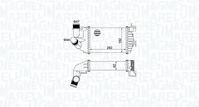 Intercooler potrivit OPEL ASTRA H, ASTRA H GTC, ASTRA H KOMBI, ZAFIRA B 1.3D 1.7D 1.9D 03.04-04.15