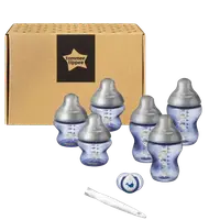 Kit biberoane nou nascut, ONL Baieti Tommee Tippee, 0luni+, Pestisor Albastru