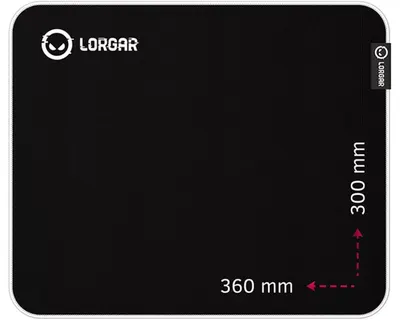 Mouse pad pentru jocuri Lorgar - Legacer 753, L, moale, negru/violet