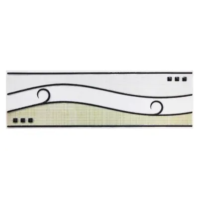 Brau decorativ faianta baie / bucatarie Ekose Green 8 x 25