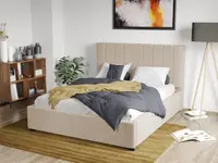 Pat Tapitat Adam cu somiera fixa Bej - Falcone 102 180x200
