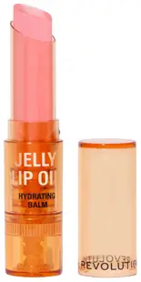 Makeup Revolution Balsam de buze hrănitor cu culoare Jelly Lip, Popsicle Peach, 2.4 g