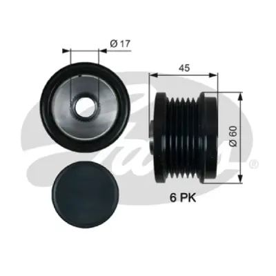 Sistem roata libera, generator GATES OAP7155