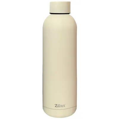 Termos Tip Sticla, din Inox, Capacitate 500 ml, Crem