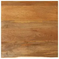 Gossi blat de masa contur organic 80x80x2,5 cm lemn masiv de mango