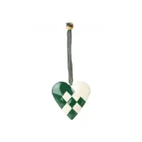 Decorațiune brad Maileg – Inimă împletită, Dark Green - Default Title