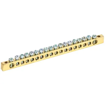 Neutral bus bars with Izolators 6x9mm 18/2 (18 groups /fixture at the edges)