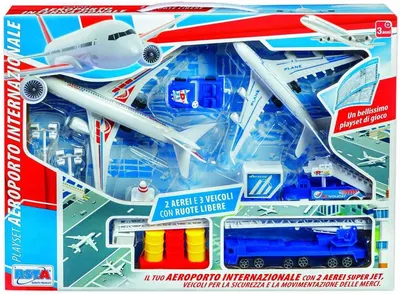 Set de jocuri RS Toys - Aeroport cu pista si accesorii