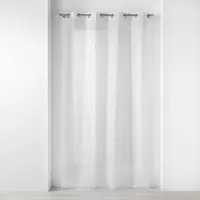 Perdea albă-argintie din voal 140x240 cm Floressia – douceur d'intérieur