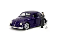 Set masinuta metalica si figurina - Volkswagen Beetle 1972 & Wednesday Addams