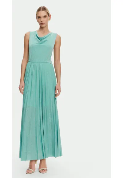 Rochie dama - 305291387 - Viscoza/Lurex - Verde - Verde
