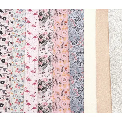 Piele artificiala pentru decor Em Art - Design colorat, 30 x 20 x 0.1 cm, sortiment (1 buc.)