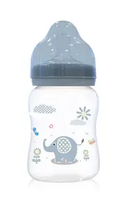 Biberon cu gat larg 0 luni+ 250 ml Moonlight Blue