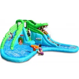 Spatiu gonflabil Crocodil cu tobogane cu apa