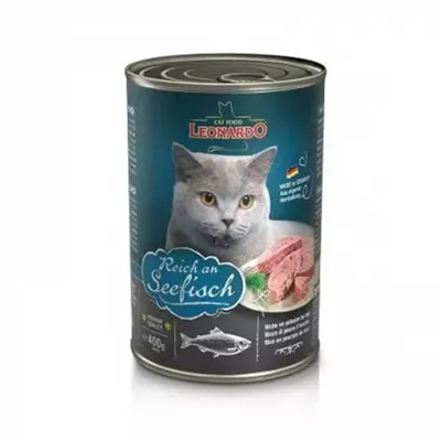 Conserva pentru pisici Leonardo cu peste oceanic 400 gr