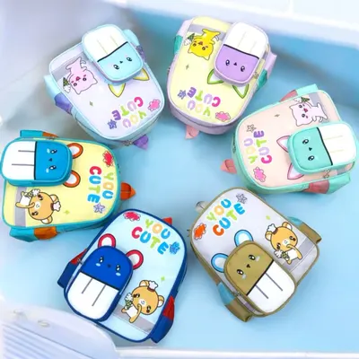 Ghiozdan copii 33×28 cm model „You Cute” – design pastel cu animăluțe haioase – H678