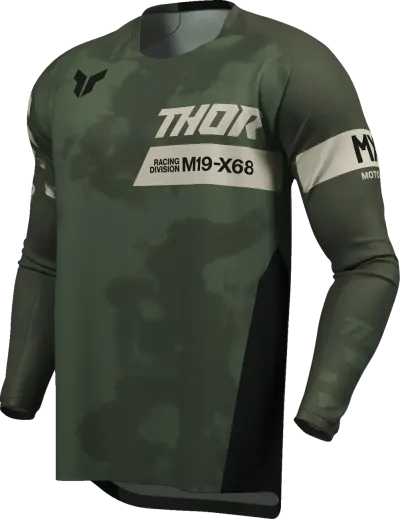 Tricou atv cross Thor Launchmode Bleach, culoare verde army, marime S