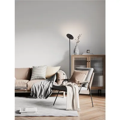 Lampa podea SINKRO Triac Dimabil Negru Otel & Acrylic LED 30 Wat 110-240Volt 2297Lm 3000K IP20 Intrerupator On/Off