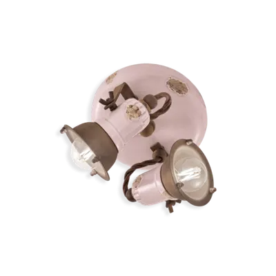 Plafoniera, lampa de tavan 2 LUCI RETRO LOFT FINISH VIC - VINTAGE CIPRIA C1678
