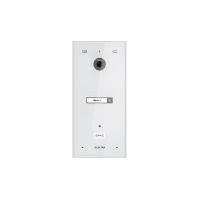 Videointerfon de exterior Electra VPH.01F03.ELWTL, 1 familie, alb, montaj aparent